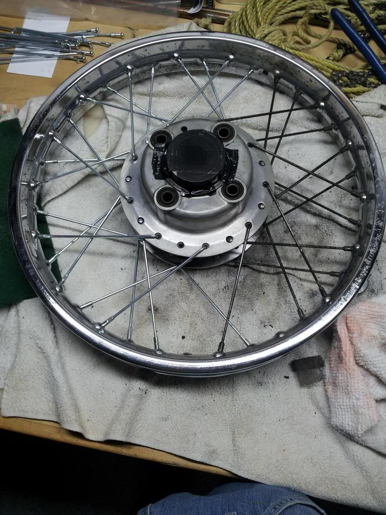 Respoked my rear wheel today wasn't as bad as I thought! r/motorcycles